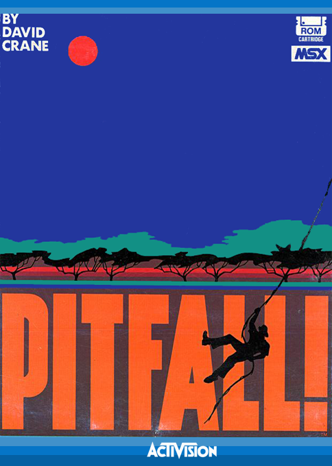 Pitfall box art for MSX